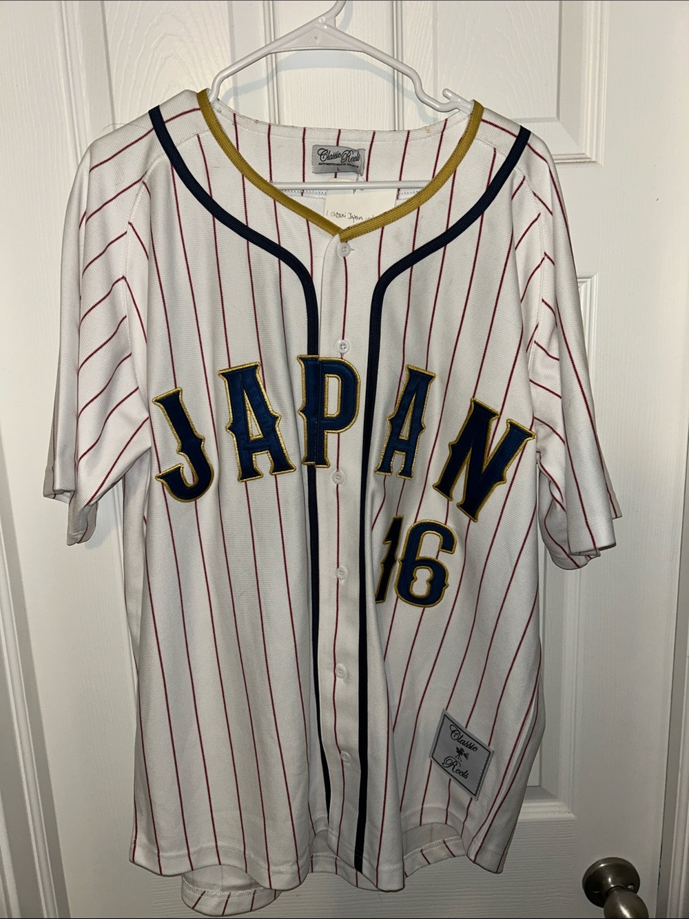 Shohei Ohtani Japan Baseball Jersey - White (Production Samples)